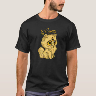 Drei Mit Augen Katze Ich schätze Meh Halloween Kos T-Shirt