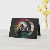 Drei Mit Augen Katze Karte (Gelbe Blume)