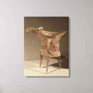 Drei-mit Beinen versehenes "chueh" Schiff für Leinwanddruck