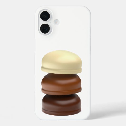Drei mit Schokolade überzogene Marshmallows Case-Mate iPhone Hülle (Rückseite)