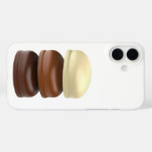 Drei mit Schokolade überzogene Marshmallows Case-Mate iPhone Hülle (Rückseite (Horizontal))