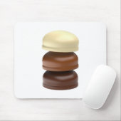 Drei mit Schokolade überzogene Marshmallows Mousepad (Mit Mouse)