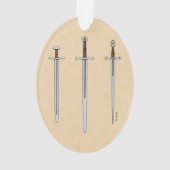 Drei mittelalterliche Schwerter 2016 Ornament (Rückseite)