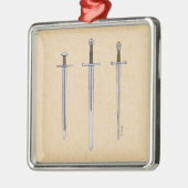 Drei mittelalterliche Schwerter 2016 Ornament Aus Metall (Links)