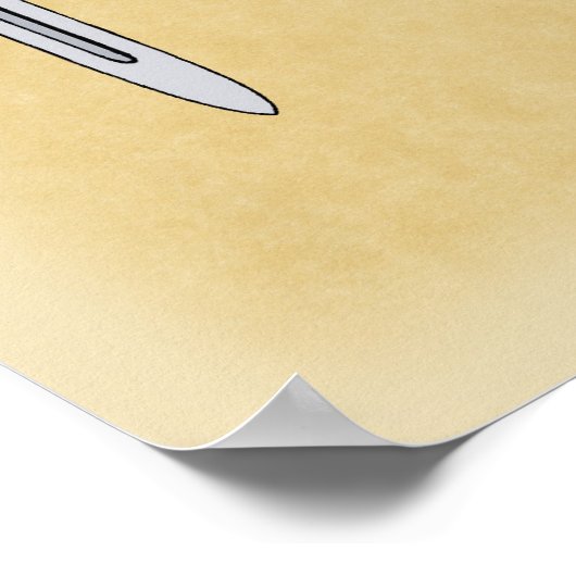 Drei mittelalterliche Schwerter 2016 Poster (Ecke)