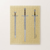 Drei mittelalterliche Schwerter 2016 Puzzle (Vertikal)