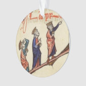 Drei mittelalterliche wisemen Weihnachtsverzierung Ornament (Vorderseite)