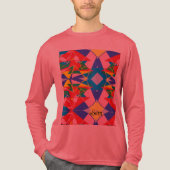 Drei-Mix-Shirt-Moving-Gefühl mit langem Schlauch Tri-Blend Shirt (Vorderseite)