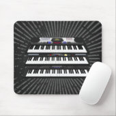 Drei moderne Tastaturen: Synthesizer: Mousepad (Mit Mouse)
