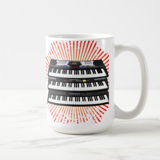 Drei moderne Tastaturen: Synthesizer: Tasse (Rechts)
