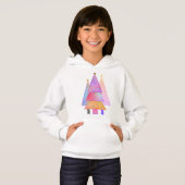 Drei moderne Weihnachtsbaumen Hoodie (Vorne ganz)