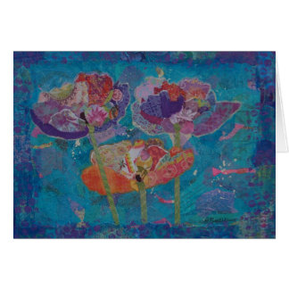 Drei Mohnblumen-Collage