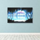 Drei-Monde-Bucht (Tag) Leinwanddruck (Insitu (Holzboden))