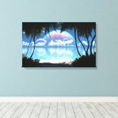 Drei-Monde-Bucht (Tag) (Triptych) Leinwanddruck (Insitu (Holzboden))