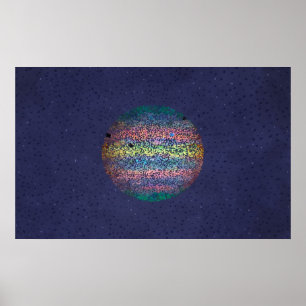 Drei Monde werfen Schatten auf Jupiter Poster