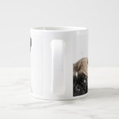 Drei Mops Welpen Jumbo-Tasse (Rückseite)