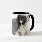 Drei Mops Welpen Tasse (VorderseiteRechts)