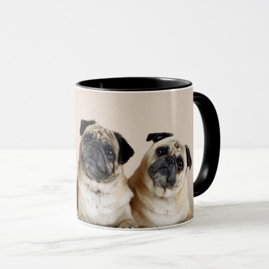 Drei Möpsen Tasse (VorderseiteRechts)