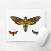 Drei-Moth-Wings-Illustration Mousepad (Mit Mouse)