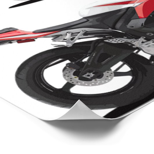 Drei Motorrad-Poster Poster (Ecke)