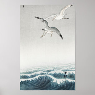Drei Möwen von Ohara Koson (1900-1936) Poster