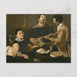 Drei Musiker, 1618 Postkarte