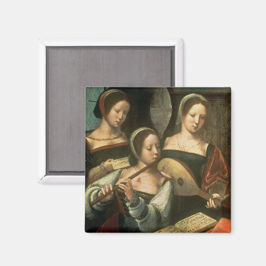 Drei Musiker Magnet (Vorderseite/Rückseite)