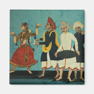 Drei Musiker und eine Tänzerin, Tanjore, Tamil Magnet