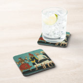 Drei Musiker und eine Tänzerin, Tanjore, Tamil Untersetzer (Rechte Seite)