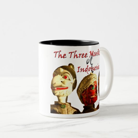 Drei Musketiere Indonesien Zweifarbige Tasse (VorderseiteRechts)