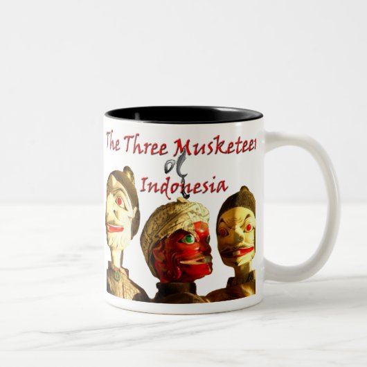 Drei Musketiere Indonesien Zweifarbige Tasse (Rechts)