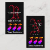 Drei Musketiere mit Knight Initial Visitenkarte (Vorne/Hinten)