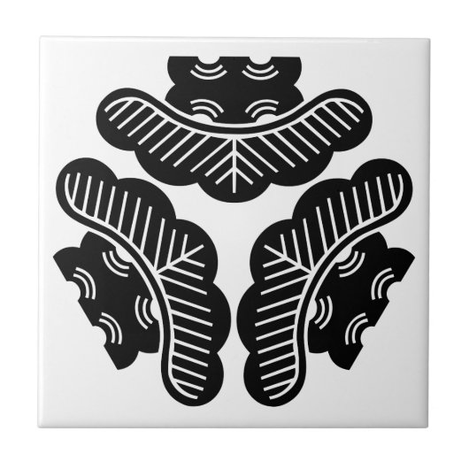 Drei nach innen gerichtete Pinien Fliese (Vorderseite)