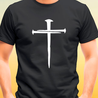 Drei Nägel Christliches Weißkreuz T-Shirt