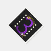 Drei-nager-MUA-Prinzessin Serviette (Ecke)