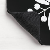 Drei Nandina-Früchte mit Blätter Mousepad (Ecke)