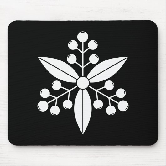 Drei Nandina-Früchte mit Blätter Mousepad (Vorne)