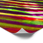 drei Neonzebras Poster (Ecke)