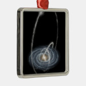 Drei neu entdeckte Streams Silbernes Ornament (Rechts)