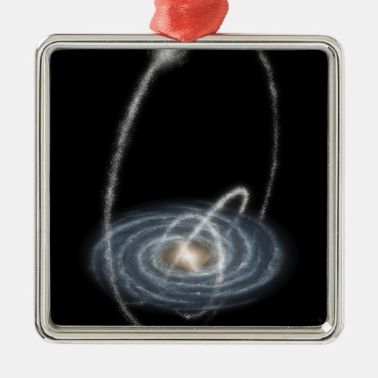 Drei neu entdeckte Streams Silbernes Ornament (Vorne)