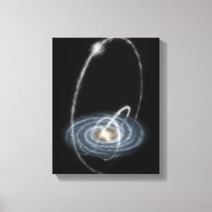 Drei neu-entdeckte Ströme Leinwanddruck