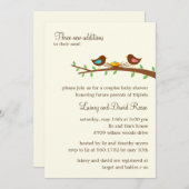 Drei neue Eier Twins Kinderdusche Einladung (Vorne/Hinten)