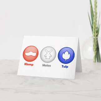 Drei niederländische Icons Karte