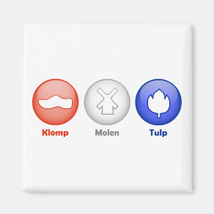 Drei niederländische Ikonen Magnet