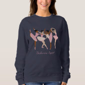 Drei Niedliche Ballerinas Sweatshirt (Vorderseite)