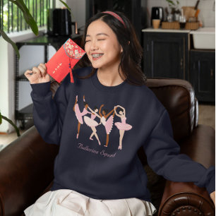 Drei Niedliche Ballerinas Sweatshirt