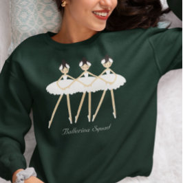 Drei Niedliche Ballerinas, weiße Kleider