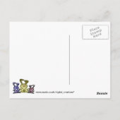 Drei Niedliche Bunnies Postkarte (Rückseite)