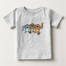 Drei Niedliche Cartoon Sloths Baby T - Shirt