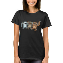 Drei Niedliche Cartoon Sloths Women T - Shirt